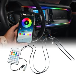 Ford Bronco LED Interior Dash Lighting Kit - ORACLE Lighting - ColorSHIFT Dynamic - Dynamic ColorSHIFT - `21-`25 Ford Bronco LED Interior Dash Lighting Kit - ORACLE Lighting - ColorSHIFT Dynamic - Dynamic ColorSHIFT - `21-`25